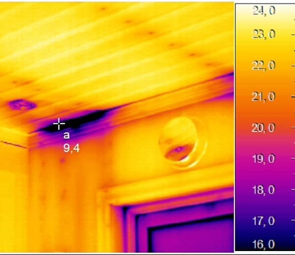 Värmekamera kontroll av energiläckage